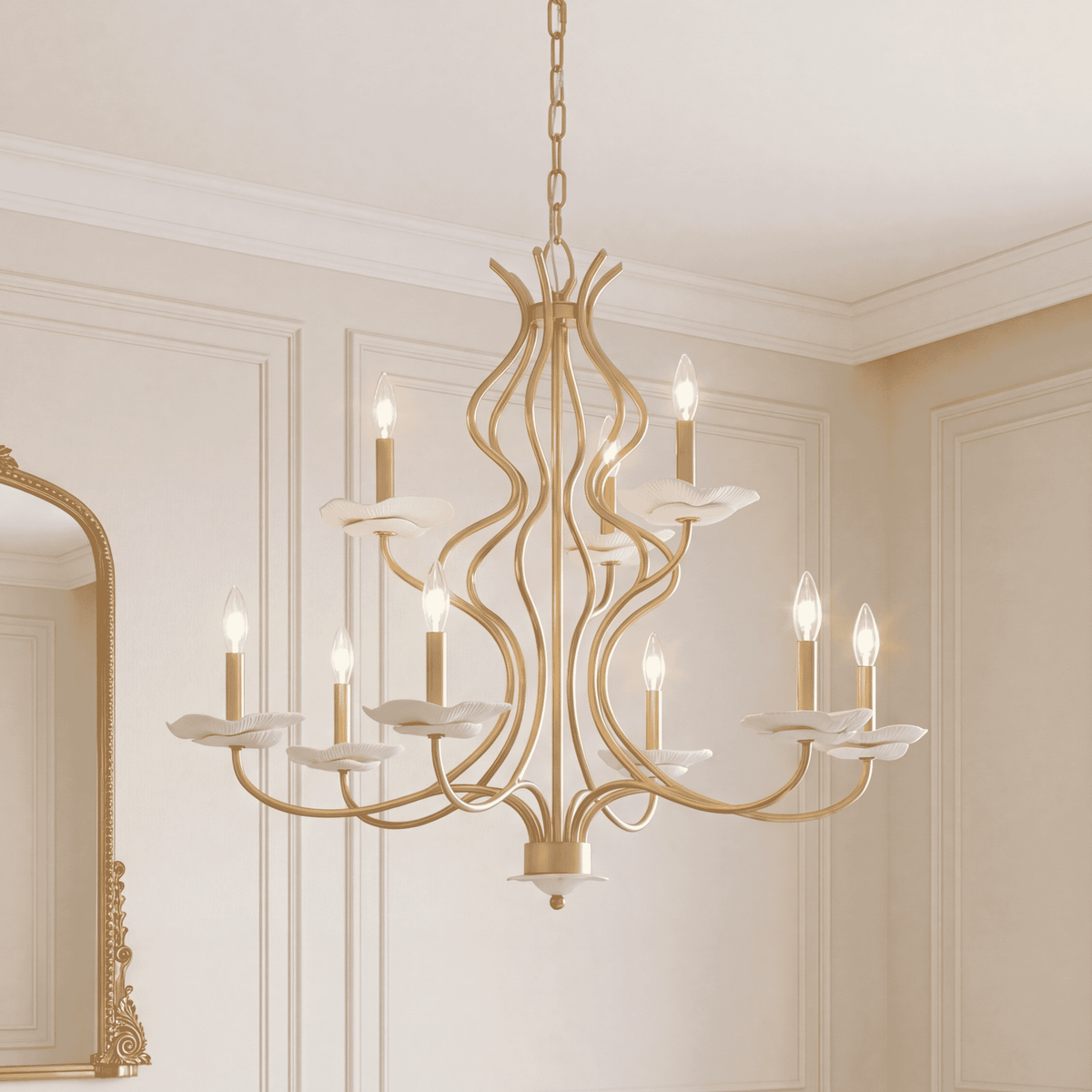 Savoy House 1-2990-9-38 Lilly Chandelier in Royal Gold
