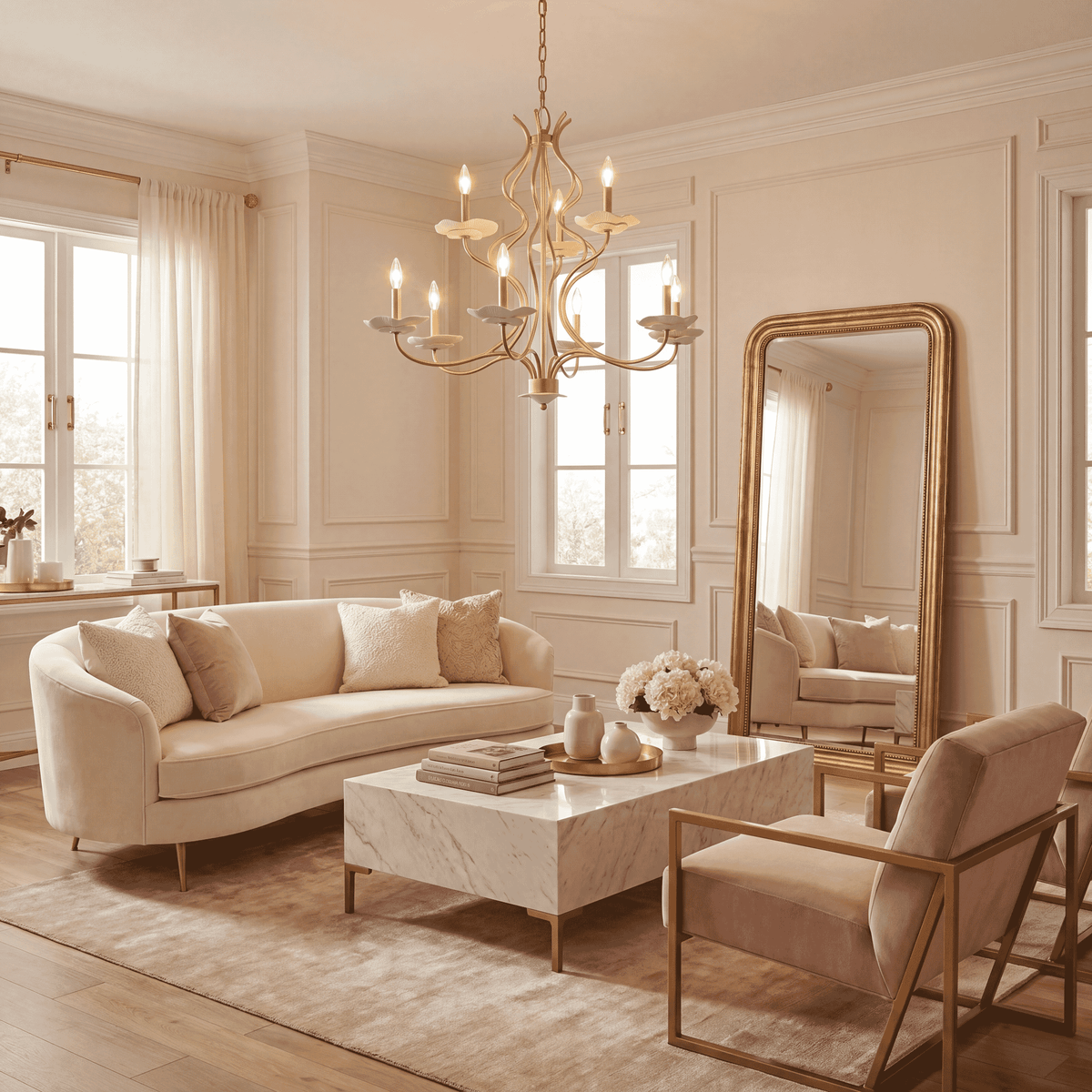 Savoy House 1-2990-9-38 Lilly Chandelier in Royal Gold