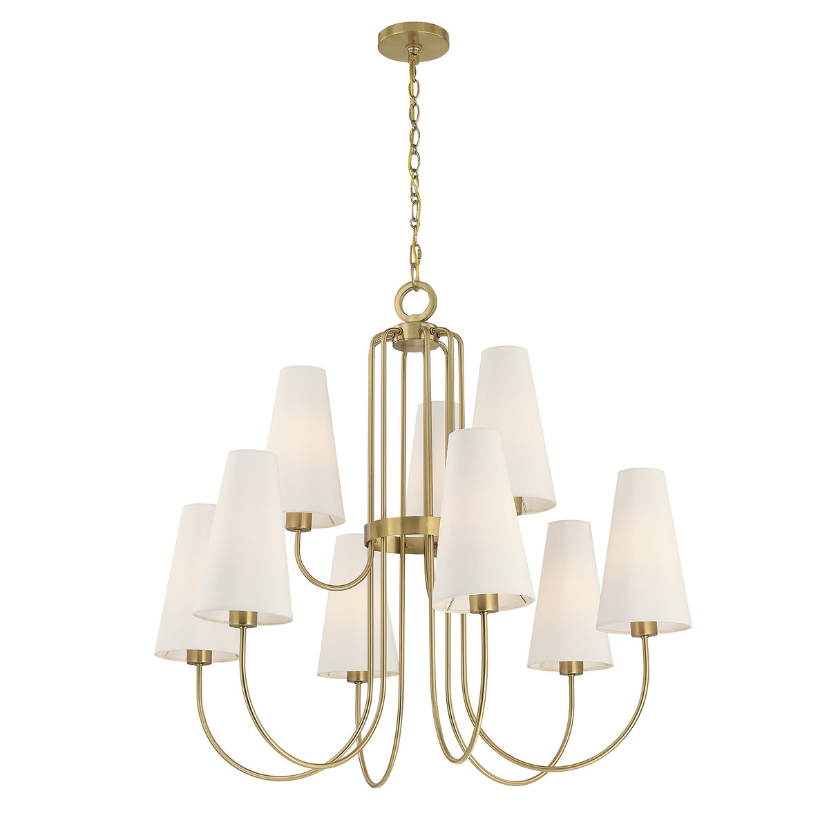 Savoy House 1-4701-9-322 Wilkes Chandelier in Warm Brass