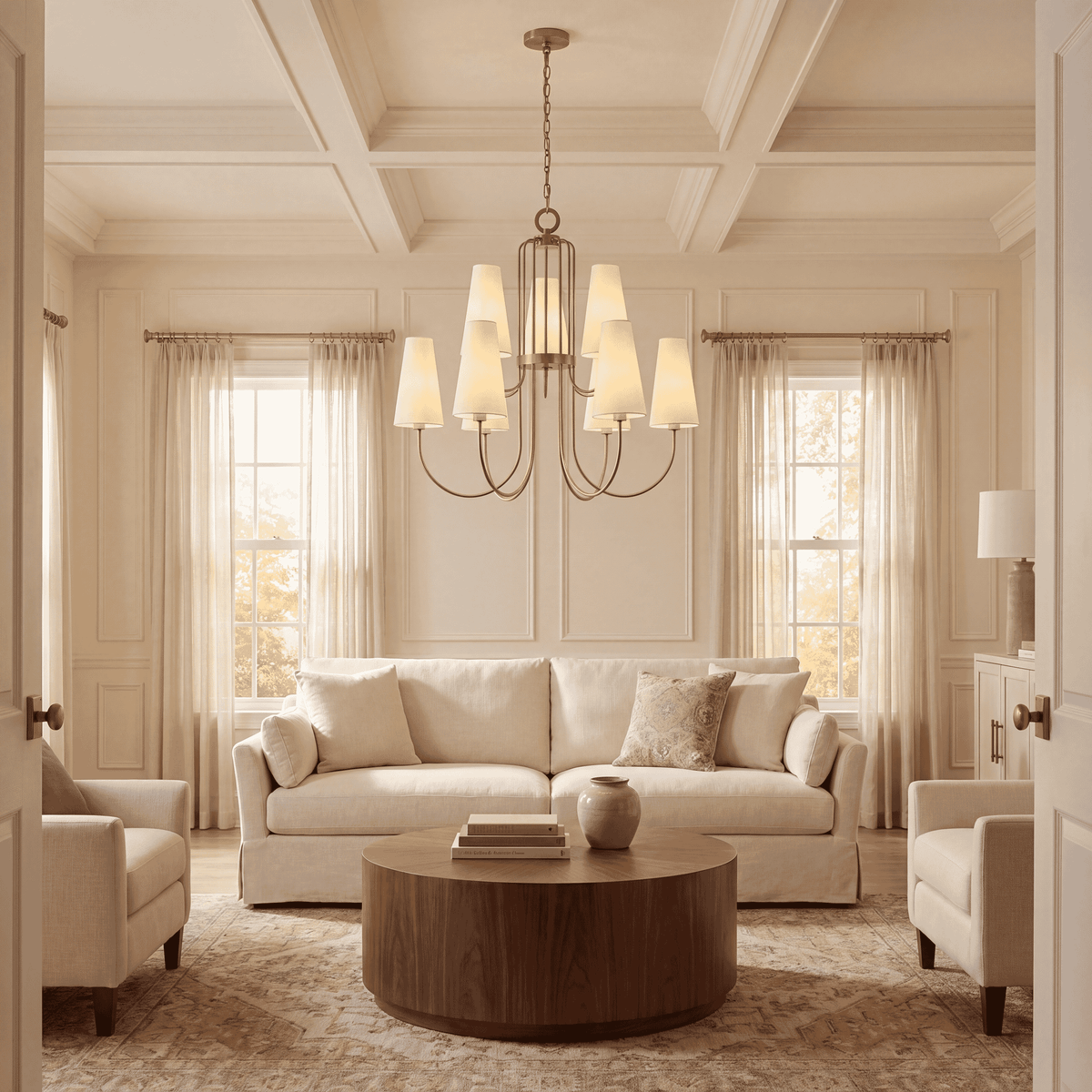 Savoy House 1-4701-9-322 Wilkes Chandelier in Warm Brass