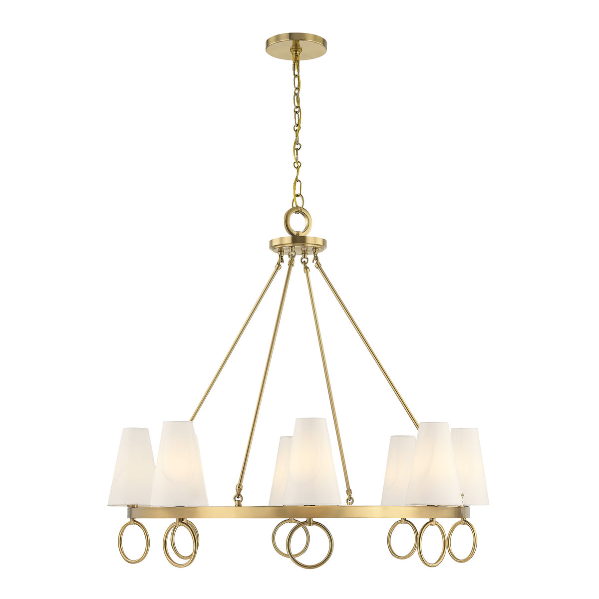 Savoy House 1-4702-8-322 Wilkes Chandelier in Warm Brass