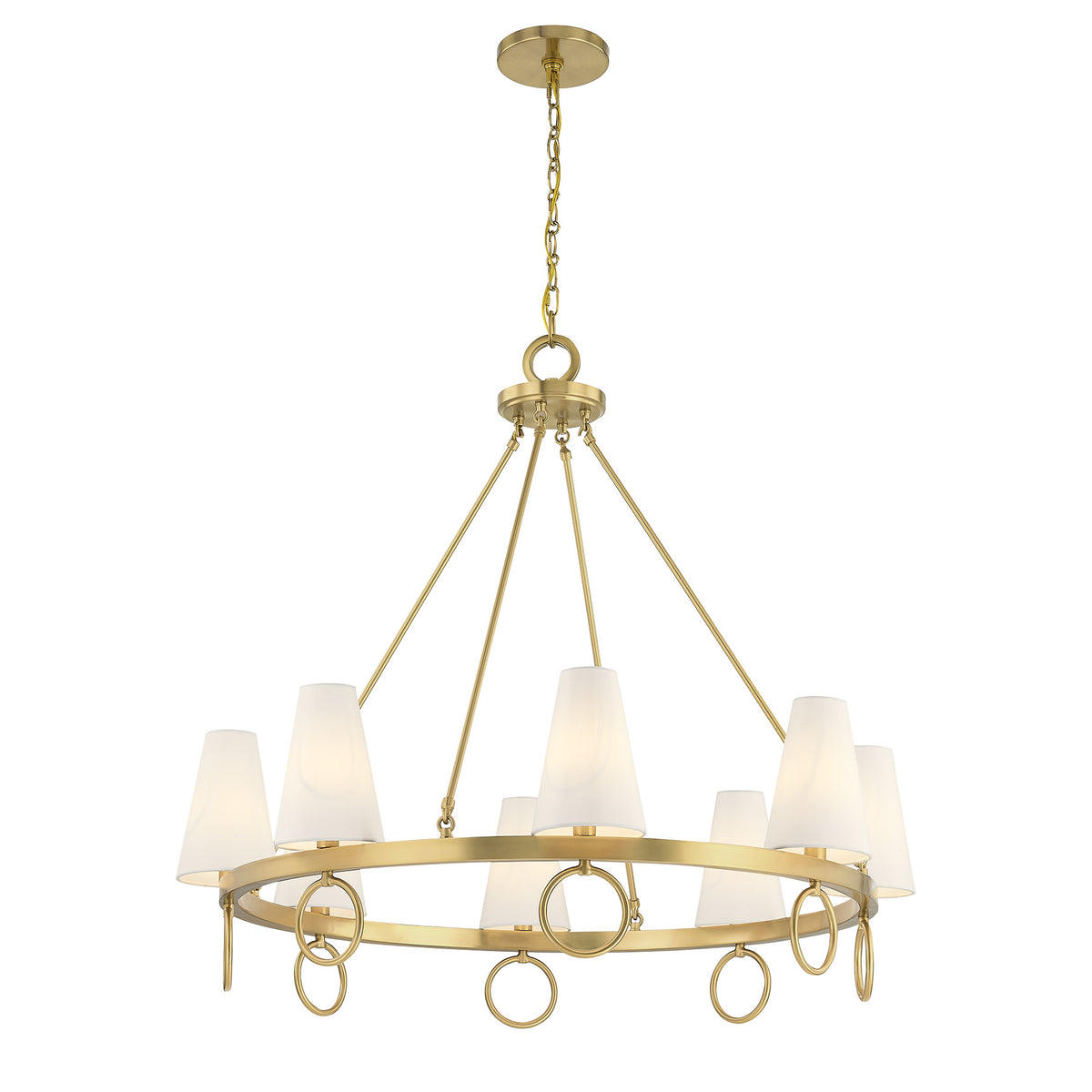 Savoy House 1-4702-8-322 Wilkes Chandelier in Warm Brass