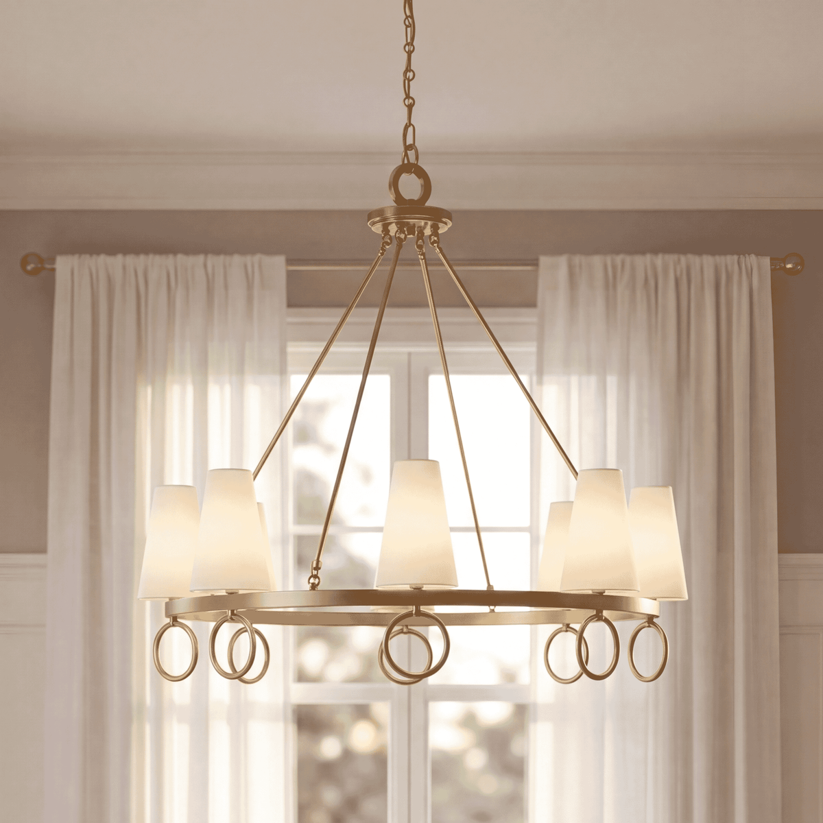 Savoy House 1-4702-8-322 Wilkes Chandelier in Warm Brass