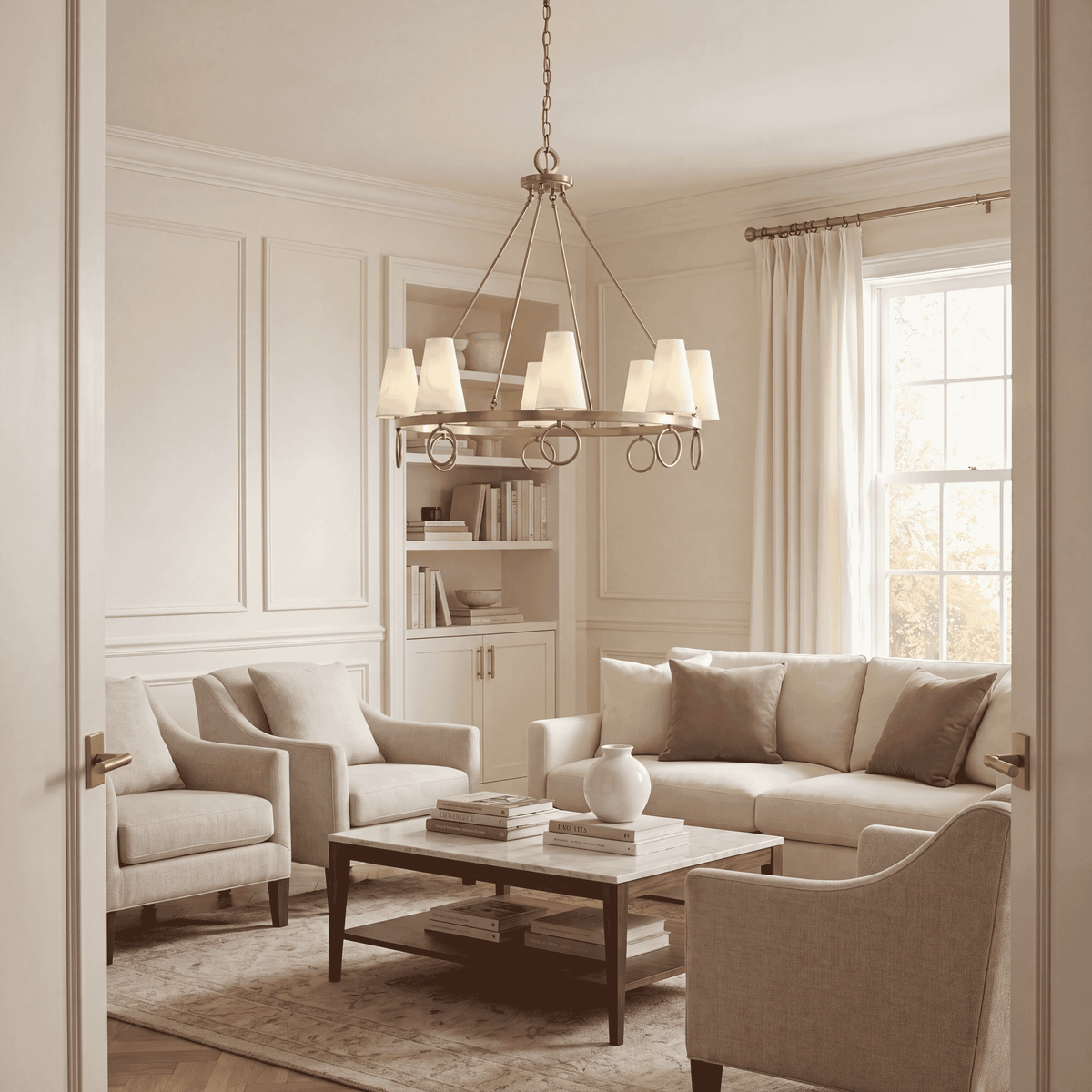 Savoy House 1-4702-8-322 Wilkes Chandelier in Warm Brass