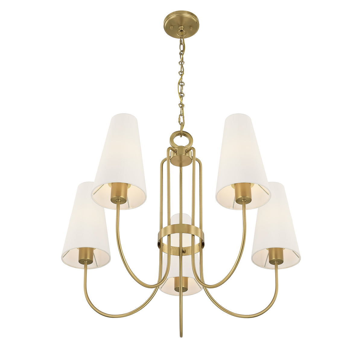 Savoy House 1-4703-5-322 Wilkes Chandelier in Warm Brass