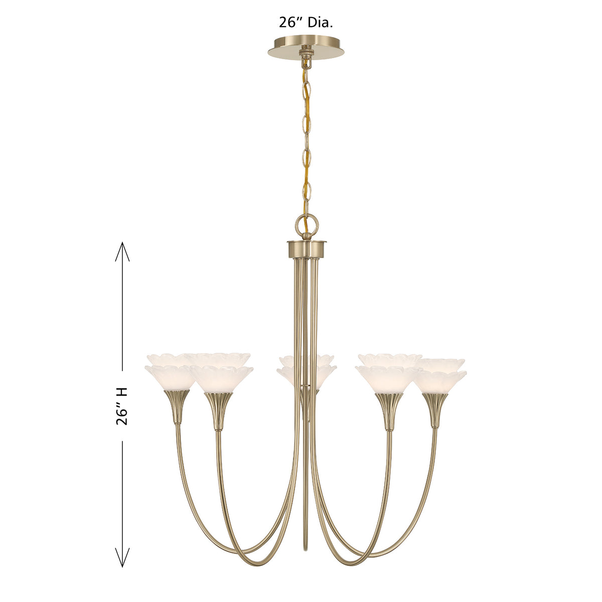 Savoy House 1-5082-5-127 Florena Suspendu en laiton noble