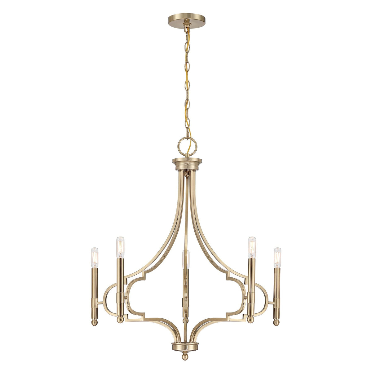 Savoy House 1-5999-5-127 Woodlawn Chandelier in Noble Brass