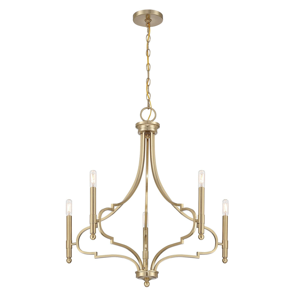 Savoy House 1-5999-5-127 Woodlawn Chandelier in Noble Brass