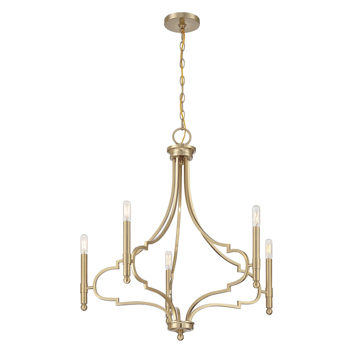 Savoy House 1-5999-5-127 Woodlawn Chandelier in Noble Brass