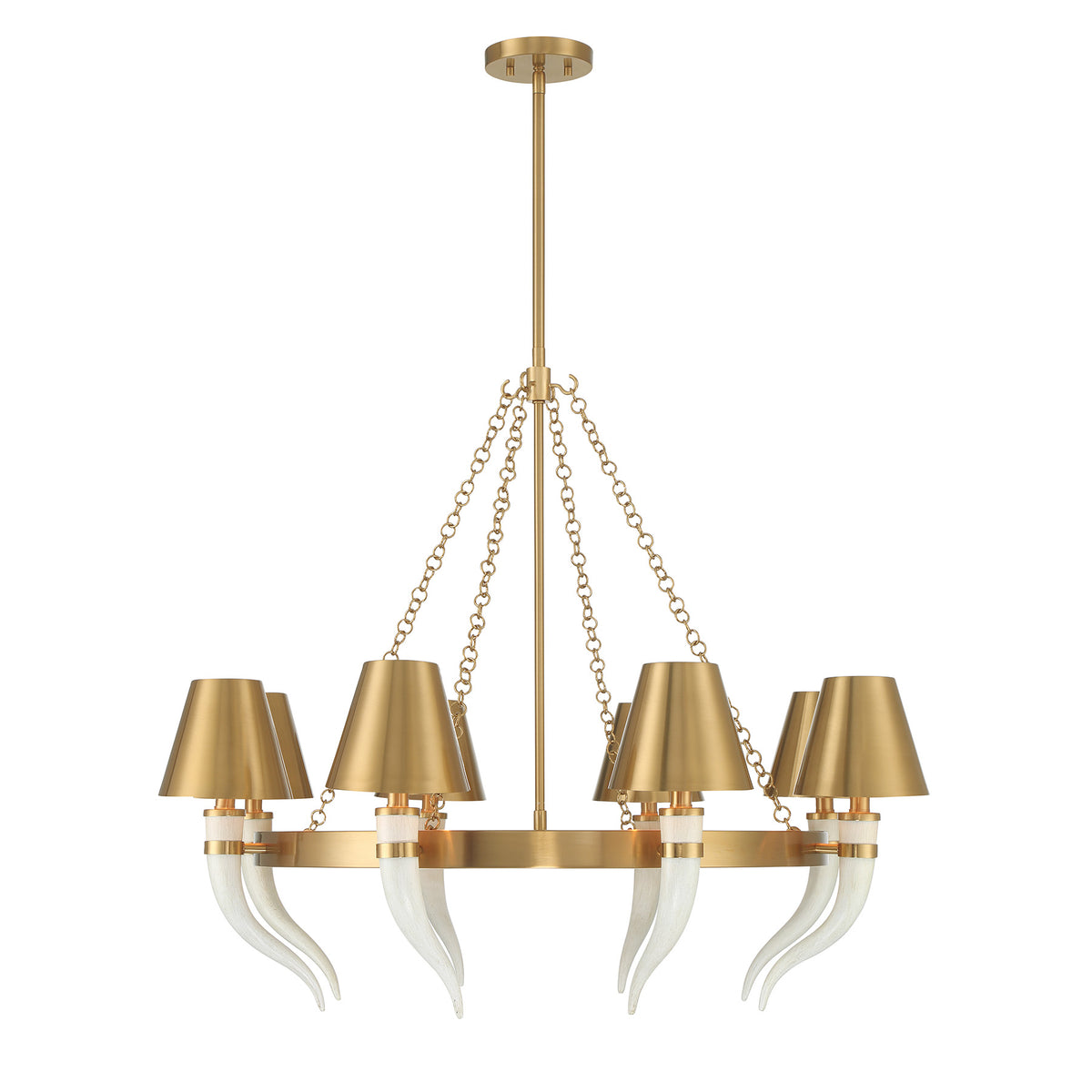 Savoy House 1-6306-8-322 Hearne Chandelier in Warm Brass