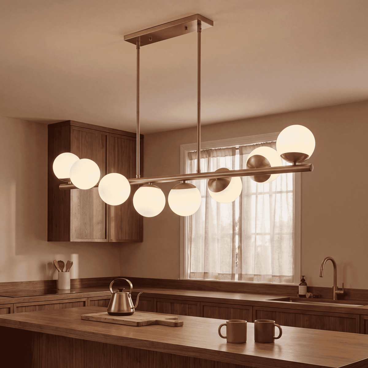 Savoy House 1-6524-8-322 Turin Linear Chandelier in Warm Brass