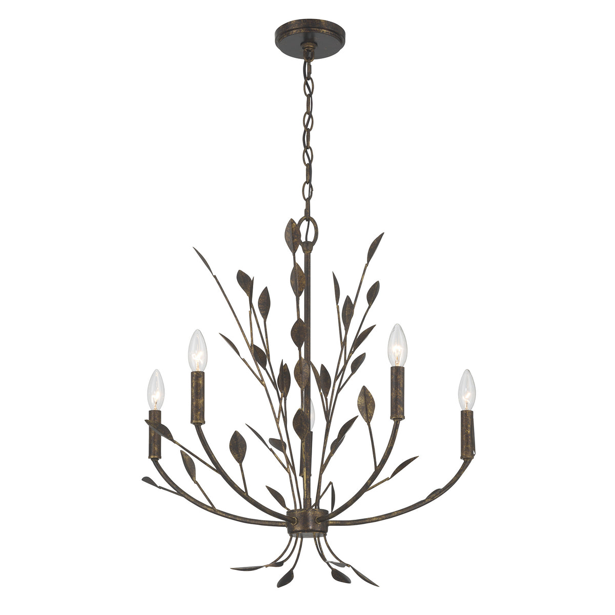 Savoy House 1-6706-5-334 Laska Chandelier in Enchanted Bronze