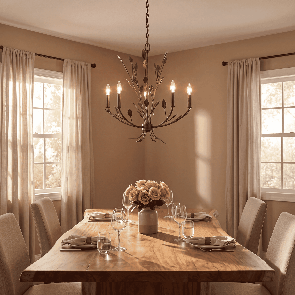 Savoy House 1-6706-5-334 Laska Chandelier in Enchanted Bronze