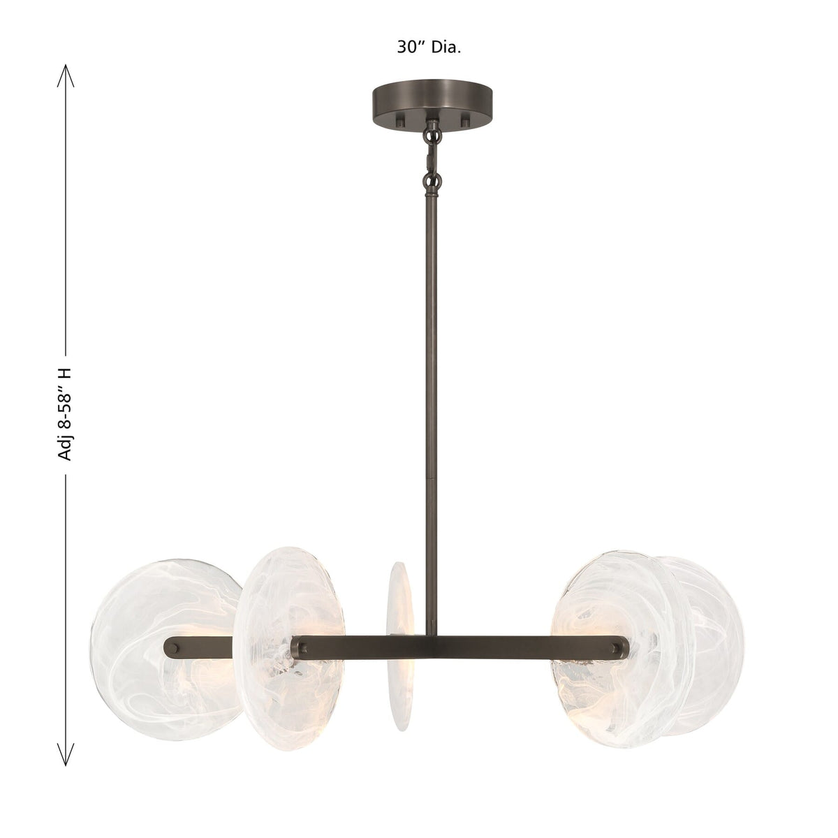 Savoy House 1-9305-5-15 Ainslie LED Chandelier in Mediterranean Bronze