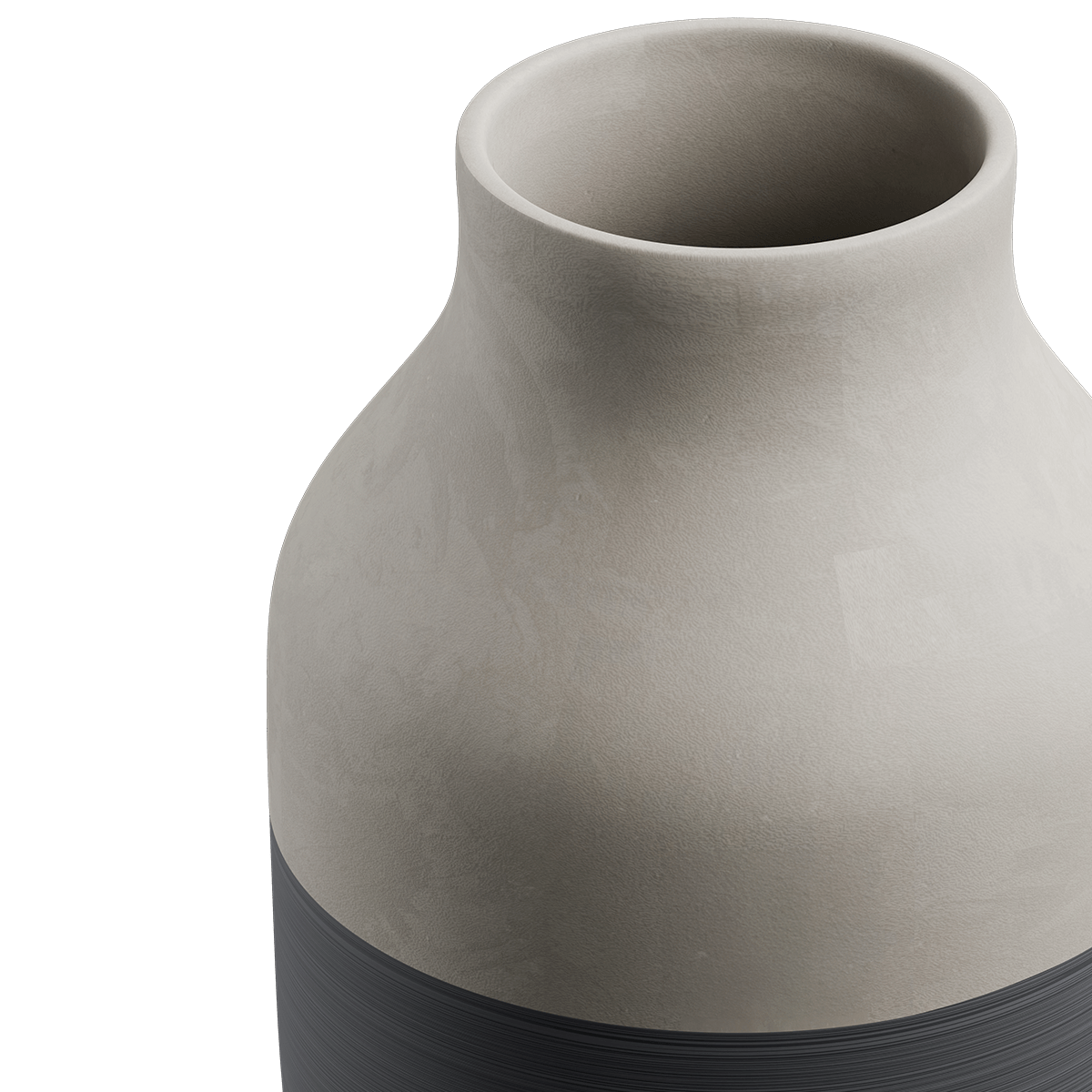 Kähler 690149 Vase circulaire Omaggio en gris anthracite