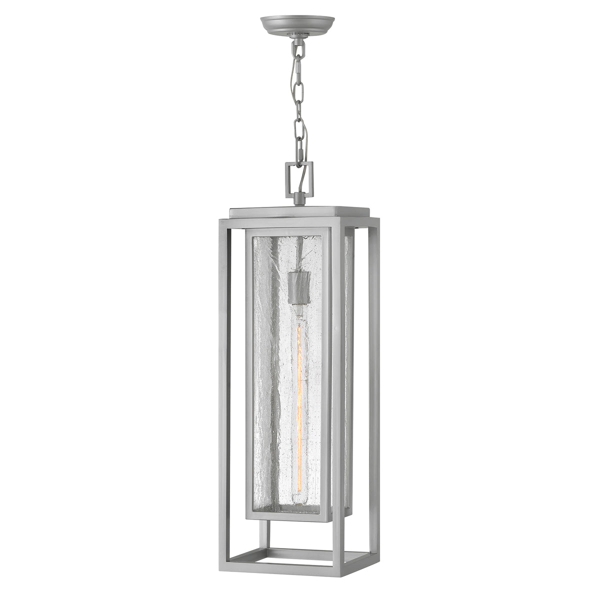 Hinkley Lighting 1006SI Republic Hanging Lantern in Satin Nickel