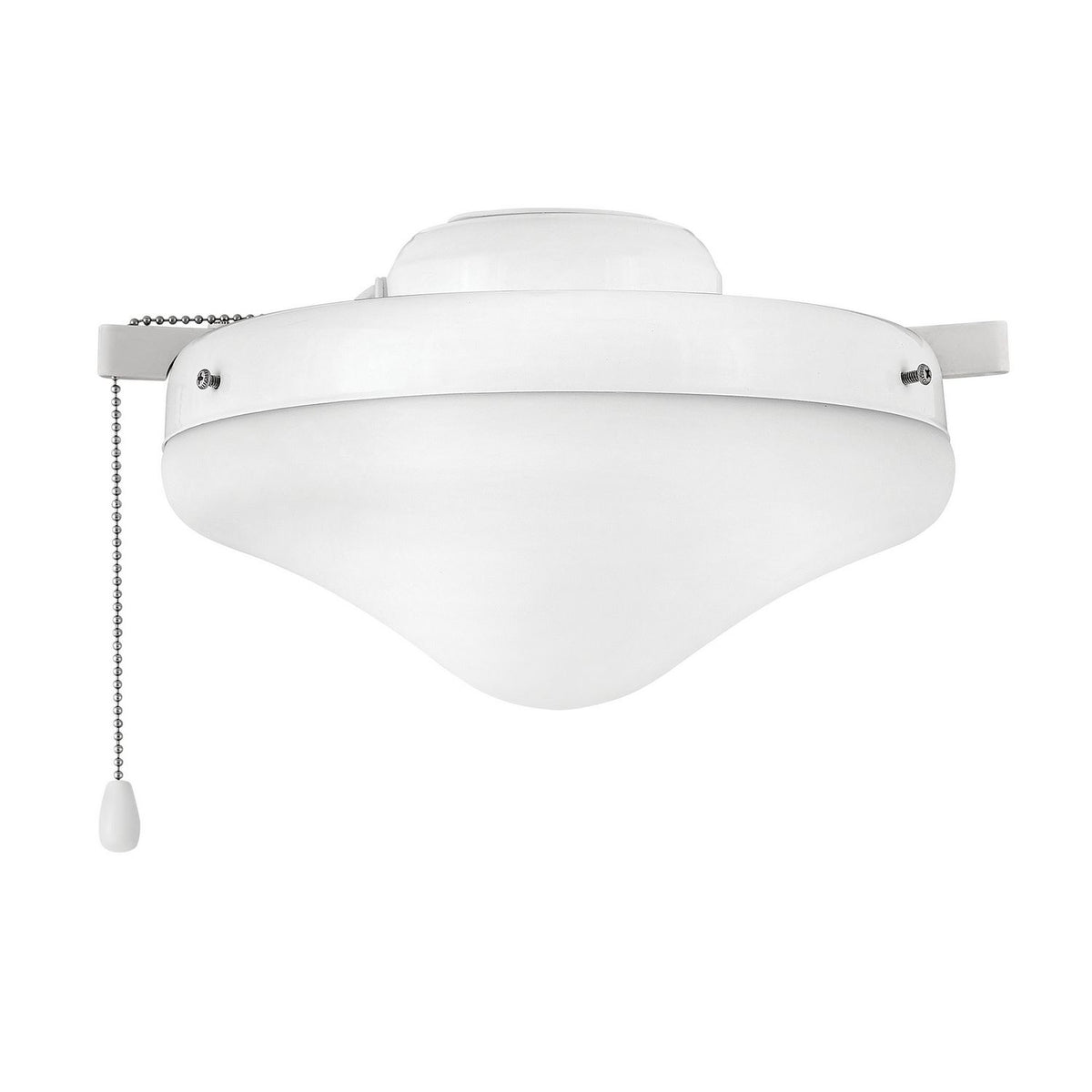 Hinkley Canada - 930007FAW - DEL Ventilateur Kit d'éclairage - Kit d'éclairage en verre précieux - Blanc électroménager