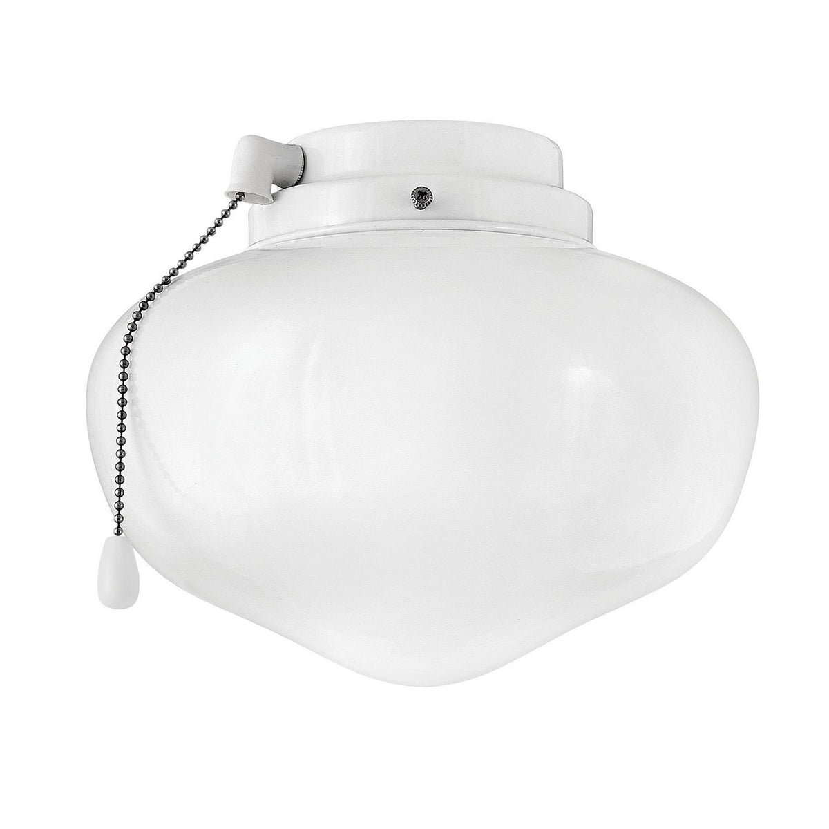 Hinkley Canada - 930008FAW - LED Ventilateur Kit d'éclairage - Kit d'éclairage Schoolhouse - Blanc électroménager