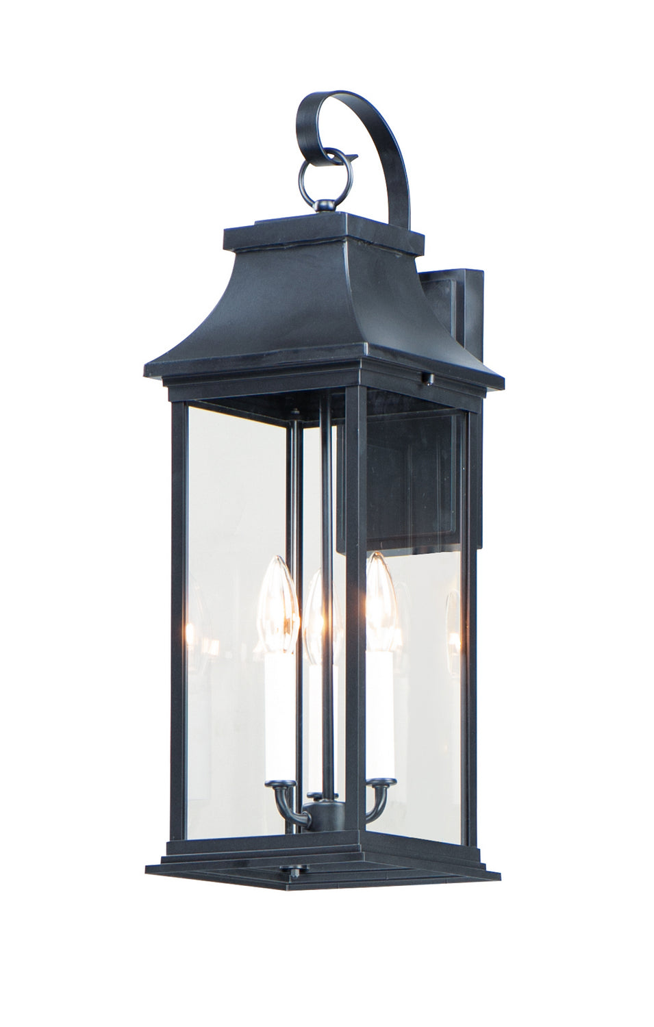 Maxim Lighting 30024CLBK Vicksburg Outdoor Wall Lantern in Black