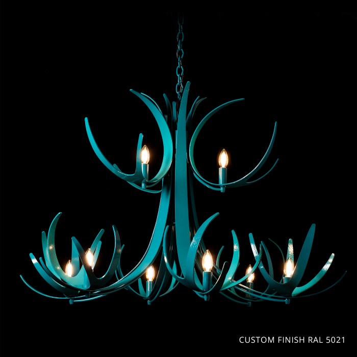Hubbardton Forge 101326 Caribou 9-Light Tiered Chandelier