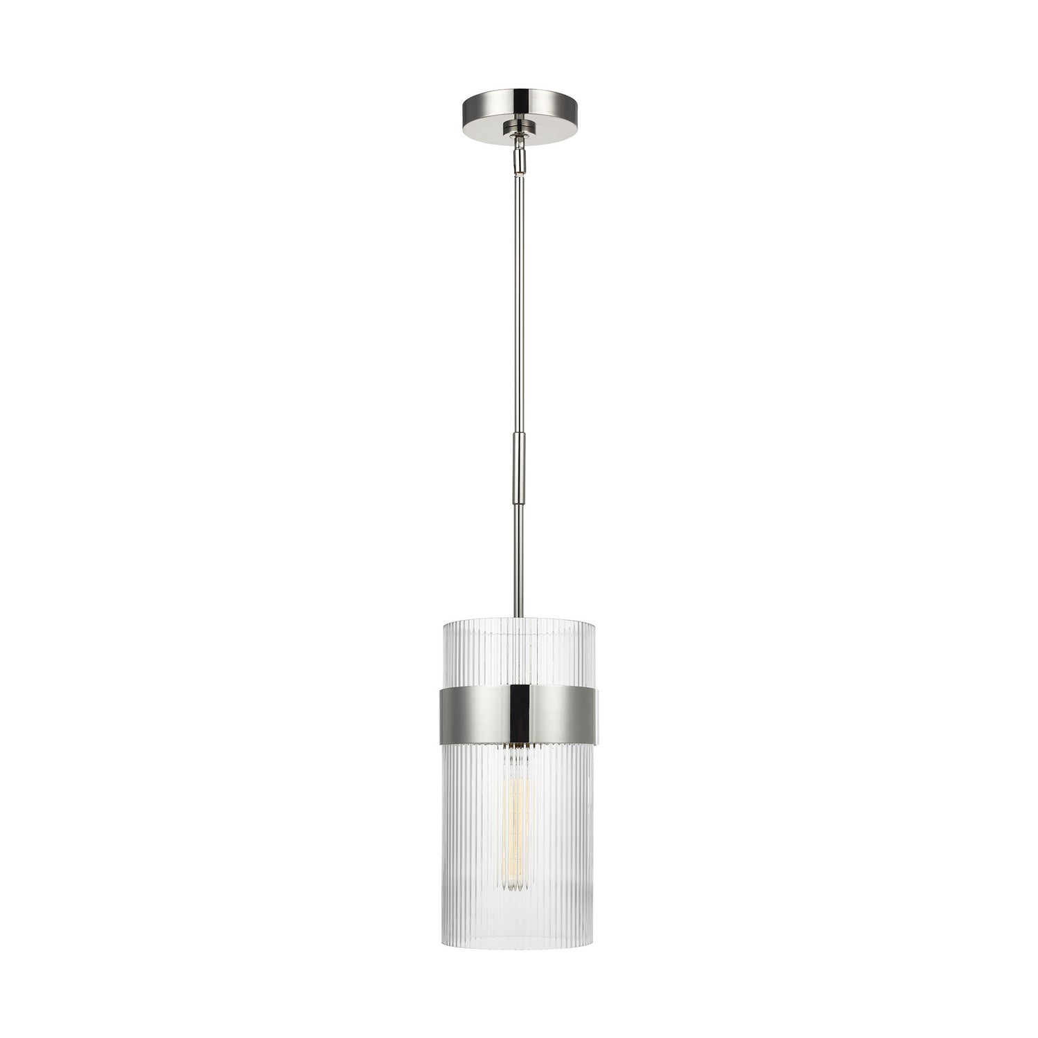 Visual Comfort Studio Canada - CP1171PN - One Light Pendant - Geneva - Polished Nickel