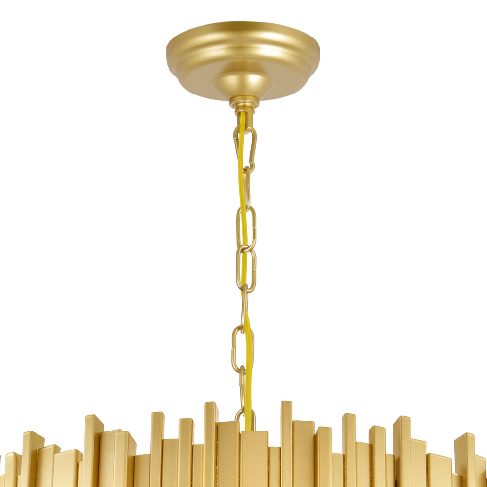 CWI Lighting Canada - 1112P24-7-169 - Seven Light Chandelier - Deco - Medallion Gold