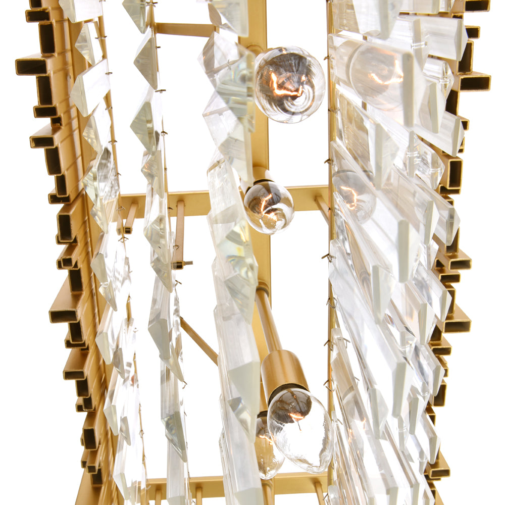 CWI Lighting Canada - 1112P38-9-169 - Nine Light Pool Table Light - Deco - Medallion Gold