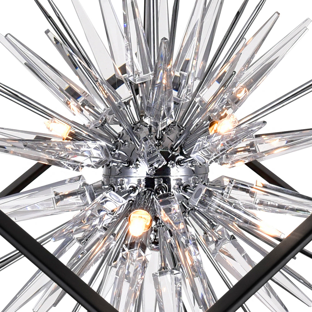 CWI Lighting Canada - 1178P22-6-601 - Six lampes Suspendu - Starburst - Chrome et noir
