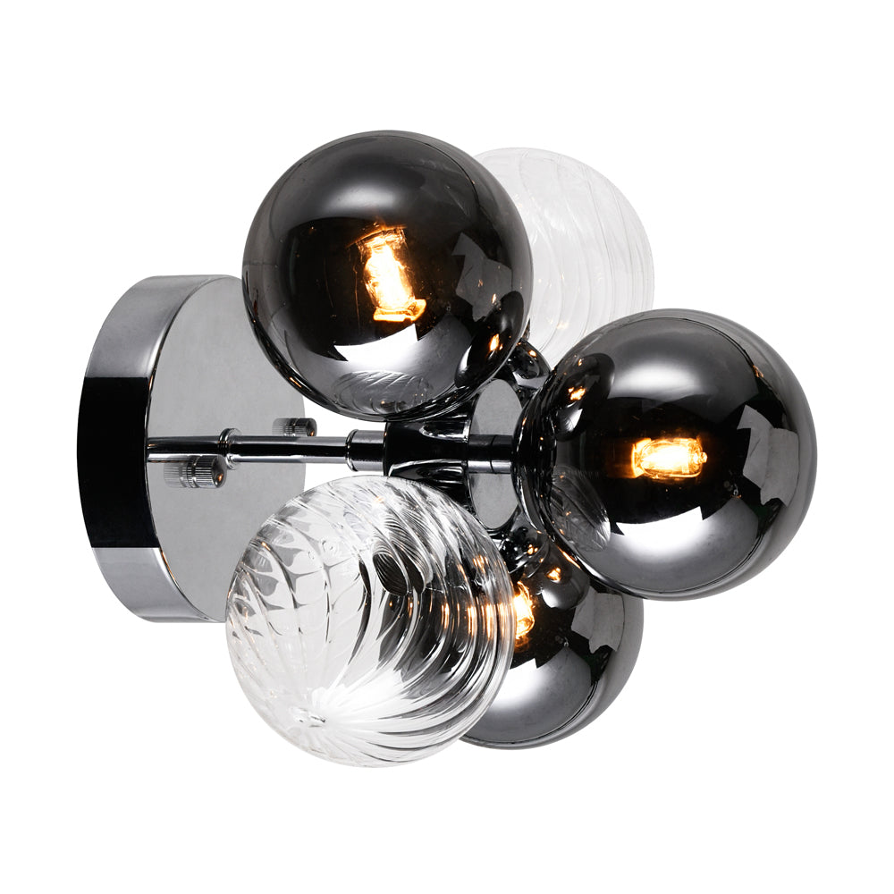 Éclairage CWI Canada - 1205W9-3-601 - DEL Murale - Pallocino - Chrome
