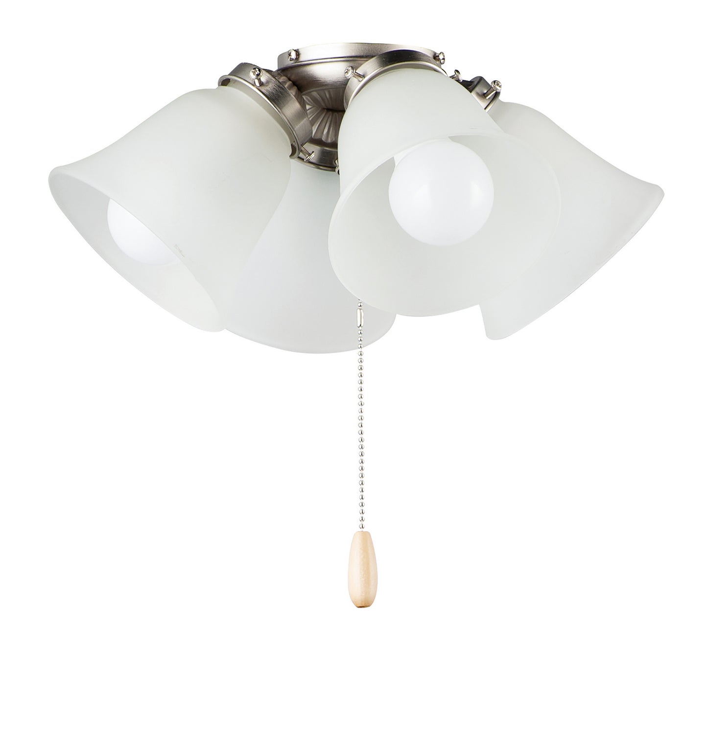 Maxim Lighting FKT210FTSN Fan Light Kits Ceiling Fan Light Kit in Satin Nickel