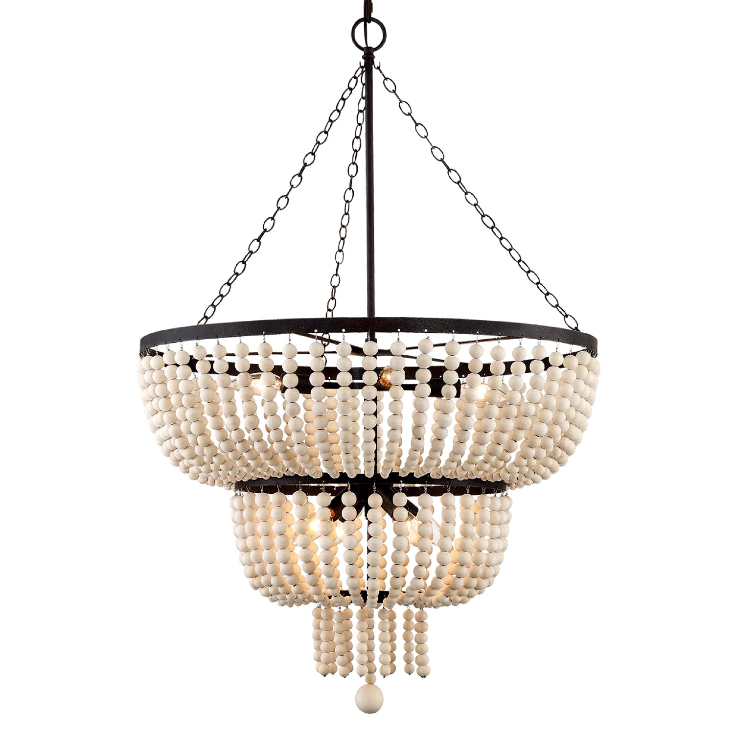 Crystorama - 610-FB - Eight Light Chandelier - Rylee - Forged Bronze