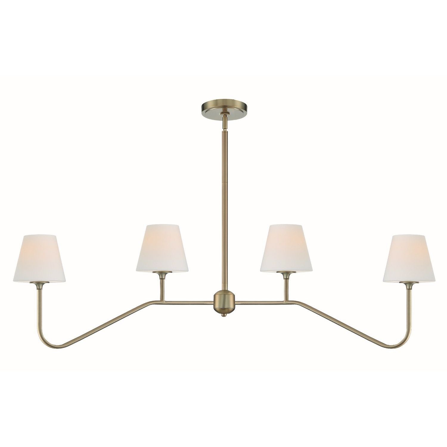 Crystorama - KEE-A3004-VG - Four Light Chandelier - Keenan - Vibrant Gold