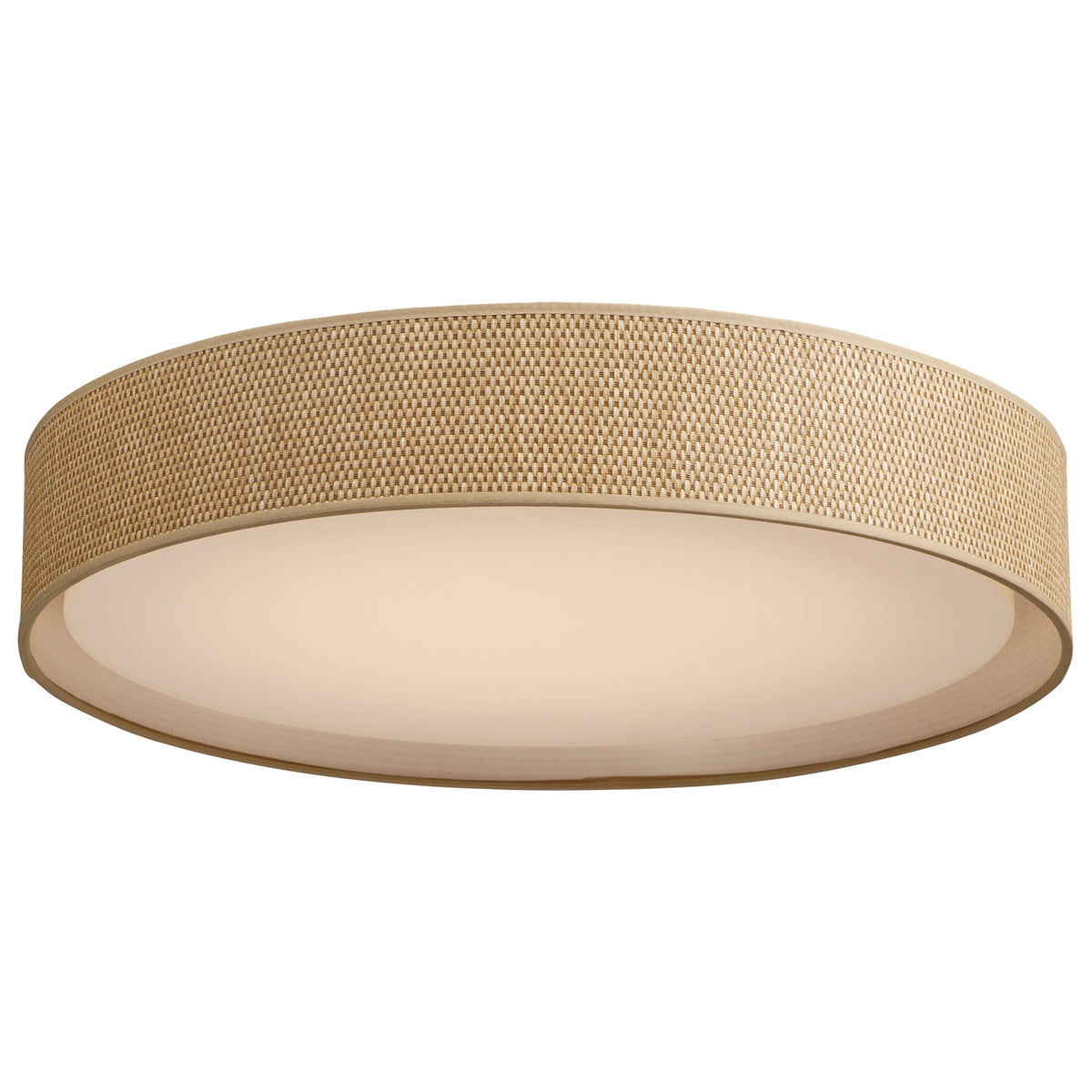 Maxim Lighting 10237GC Prime 25" LED Flush Mount 120-277V in Grass Cloth