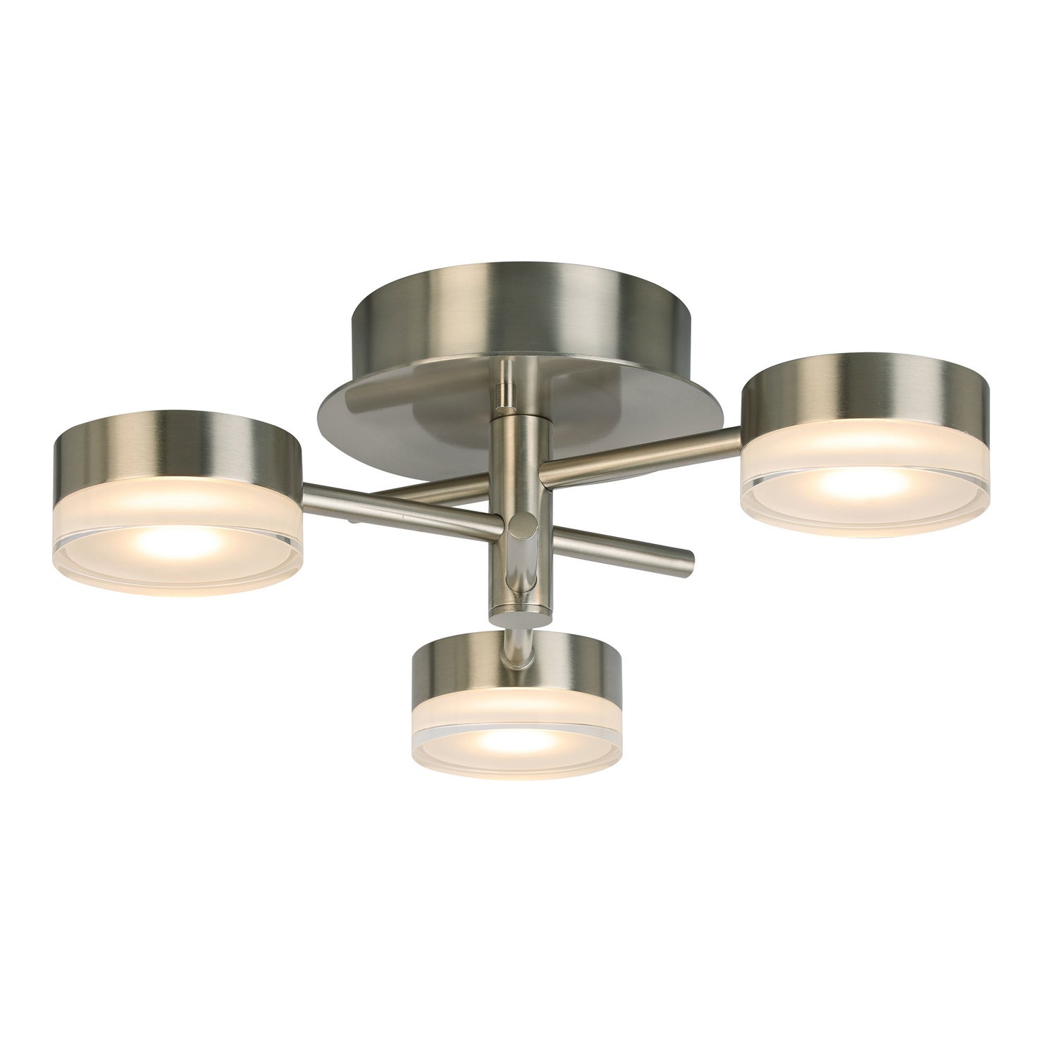 Eglo Canada - 203971A - LED Ceiling Mount - Transton - Brushed Nickel