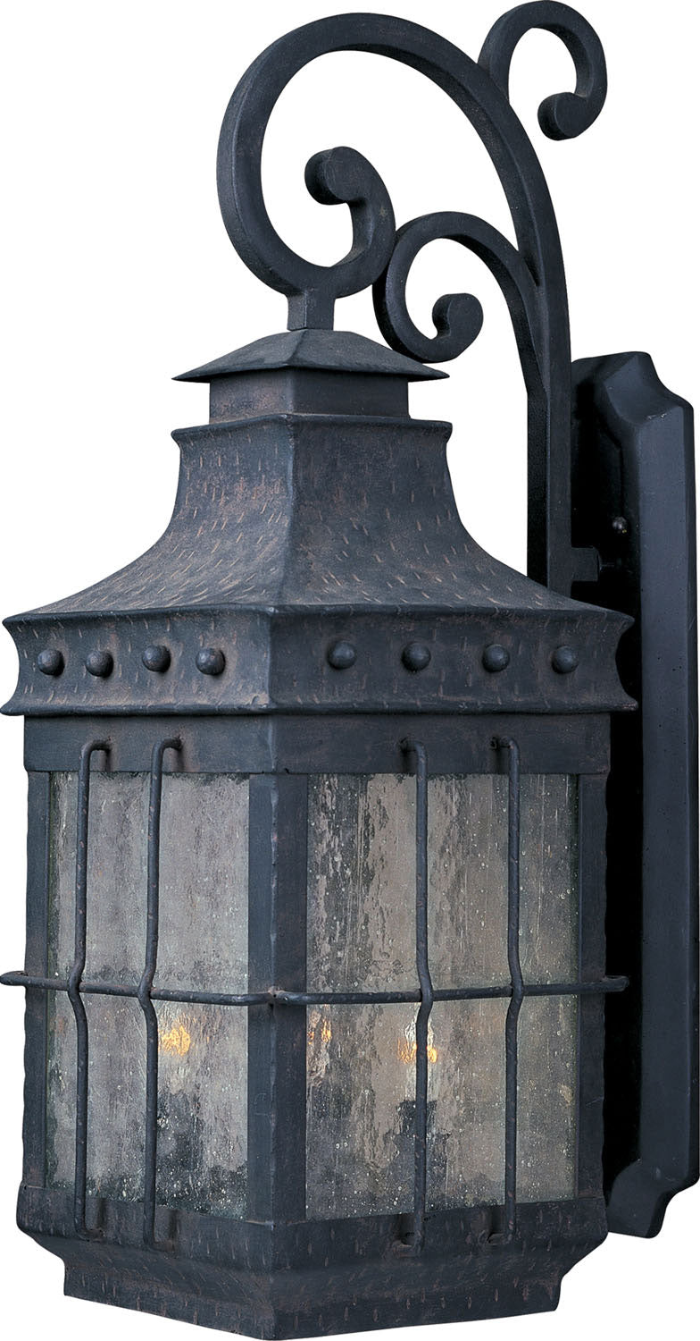 Maxim Lighting 30085CDCF Nantucket Outdoor Wall Lantern in Country Forge