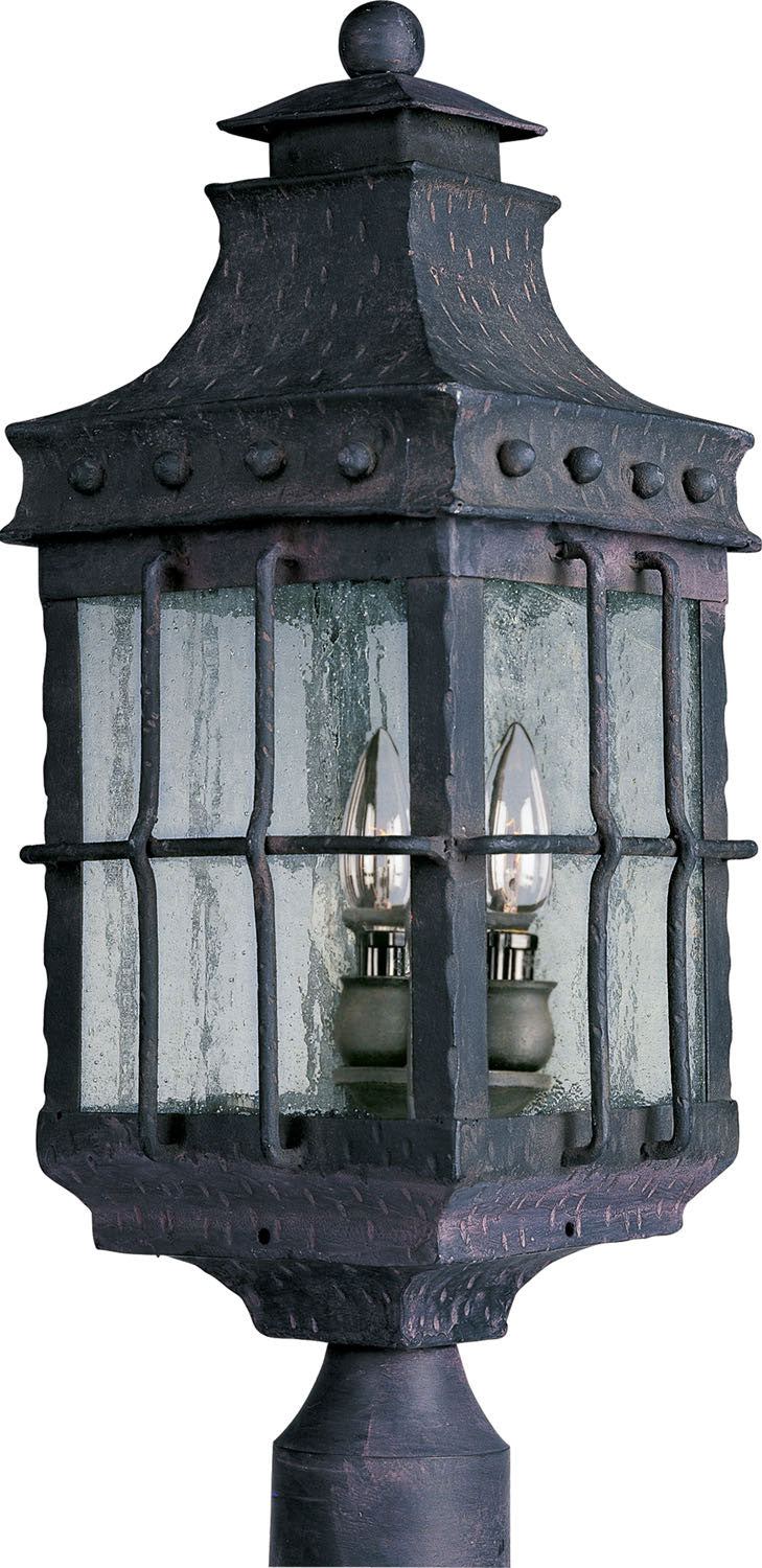 Maxim Lighting 30080CDCF Nantucket Outdoor Pole/post Lantern in Country Forge