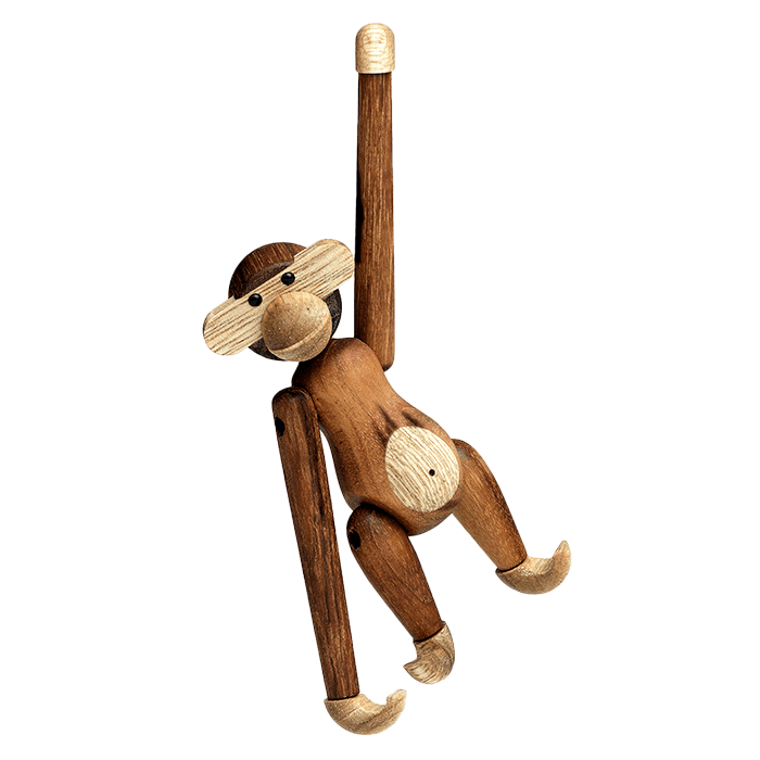 Kay Bojesen 39249 Monkey Wooden Figurine in Teak/Limba