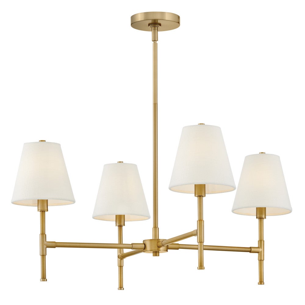Lark 83774LCB Beale Chandelier in Lacquered Brass