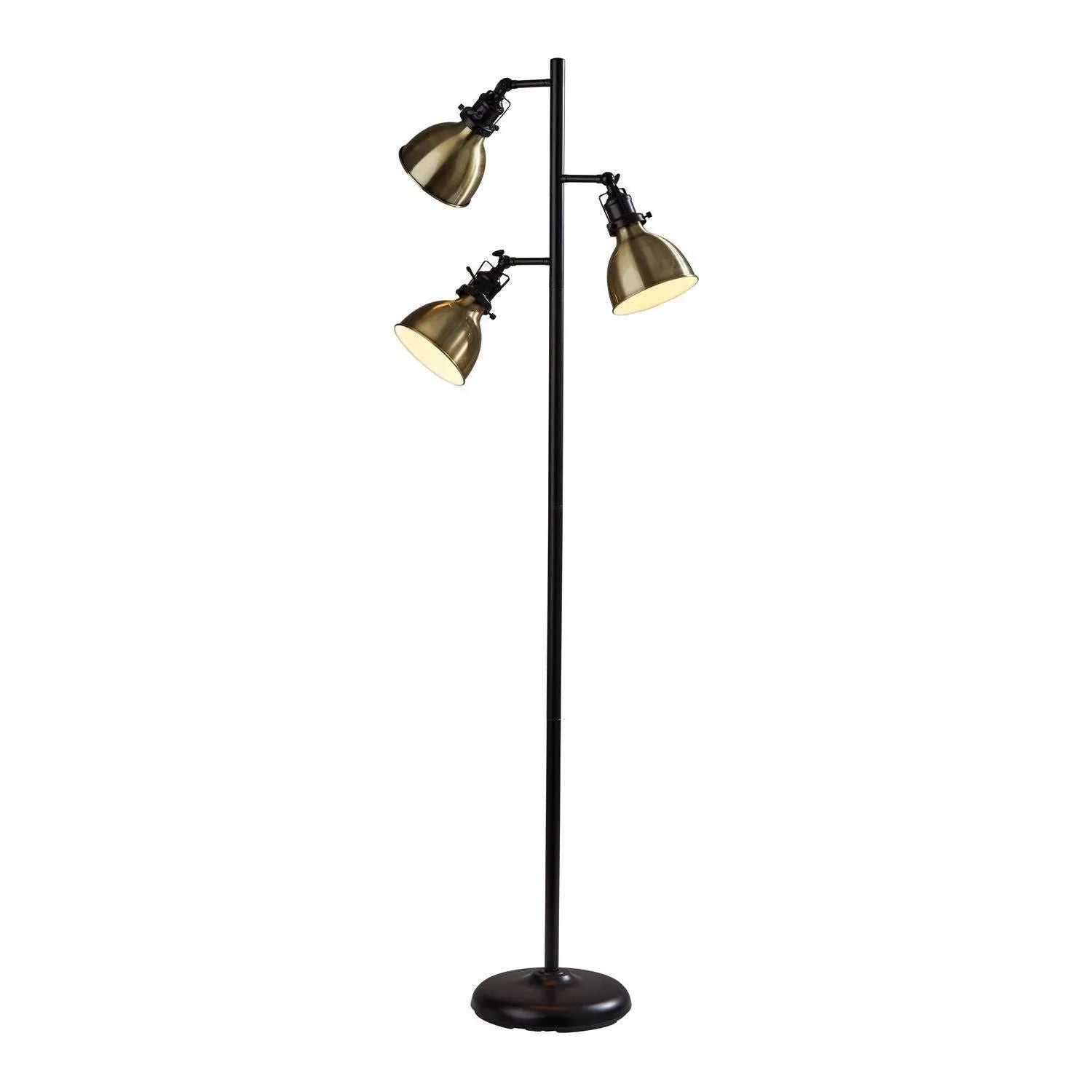 Adesso Home - SL3709-26 - Three Light Tree Lamp - Alden - Antique Bronze & Antique Brass