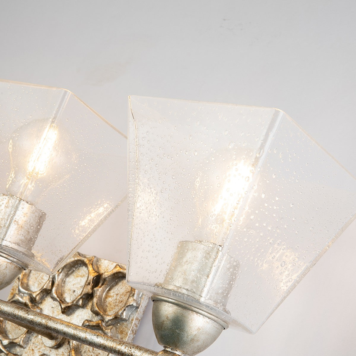 Lucas + McKearn - BB1002S-3 - Applique murale trois lumières - Étoile - Feuille d'argent