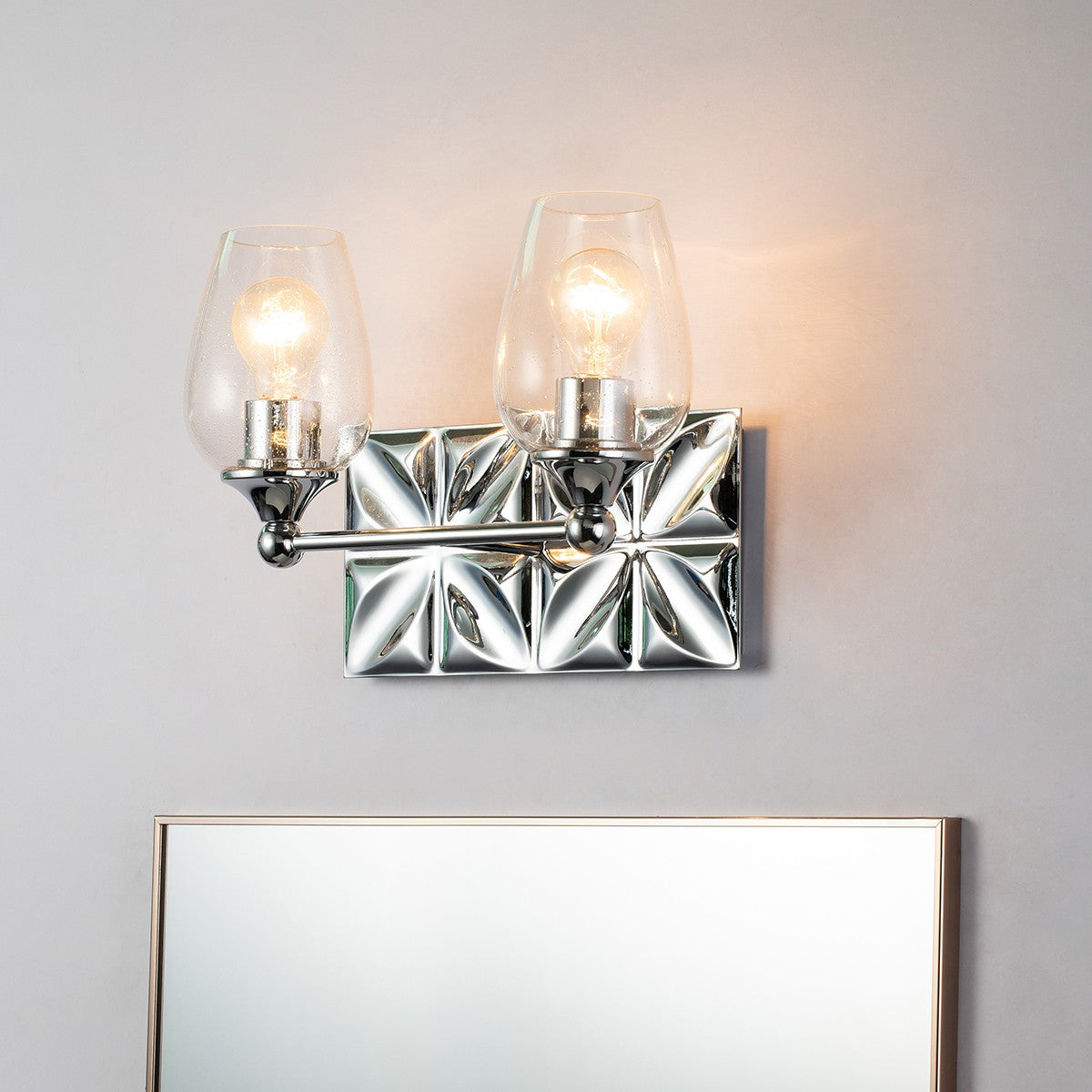Lucas + McKearn - BB1300PC-2 - Applique murale deux lumières - Epsilon - Chrome poli