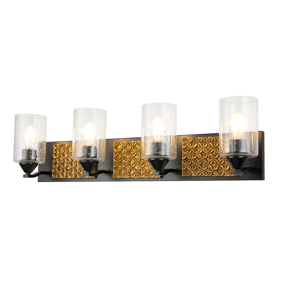 Lucas + McKearn - BB90587MB-4B2G - Four Light Vanity - Arcadia - Matte Black