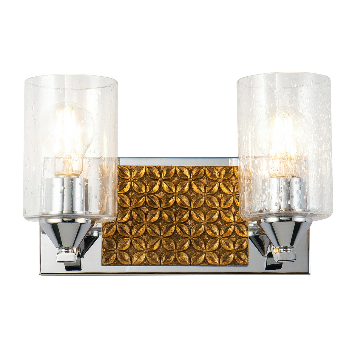 Lucas + McKearn - BB90587PC-2B2G - Two Light Vanity - Arcadia - Polished Chrome