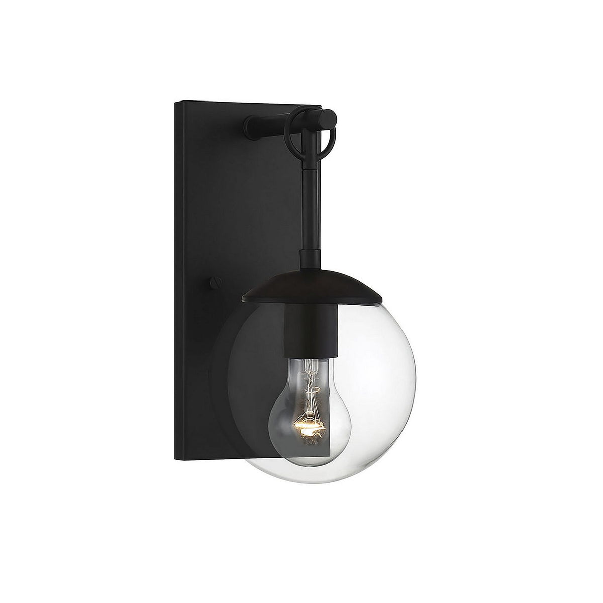 Meridian M50029BK One Light Outdoor Wall Sconce in Matte Black