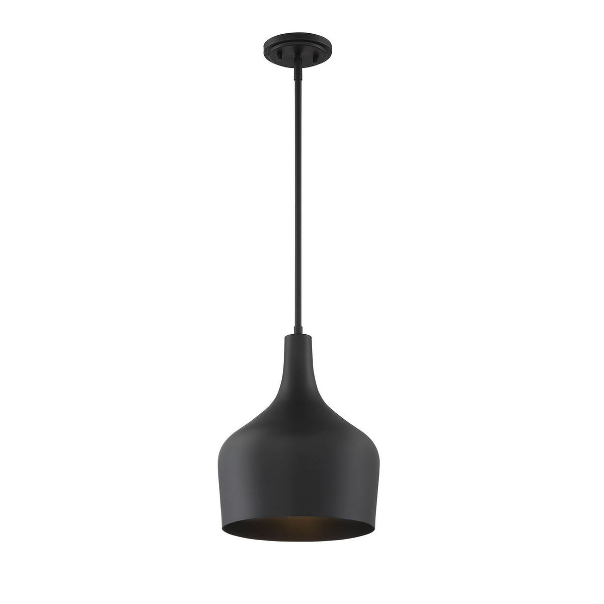 Lumière Meridian M70020MBK One Suspension en noir mat