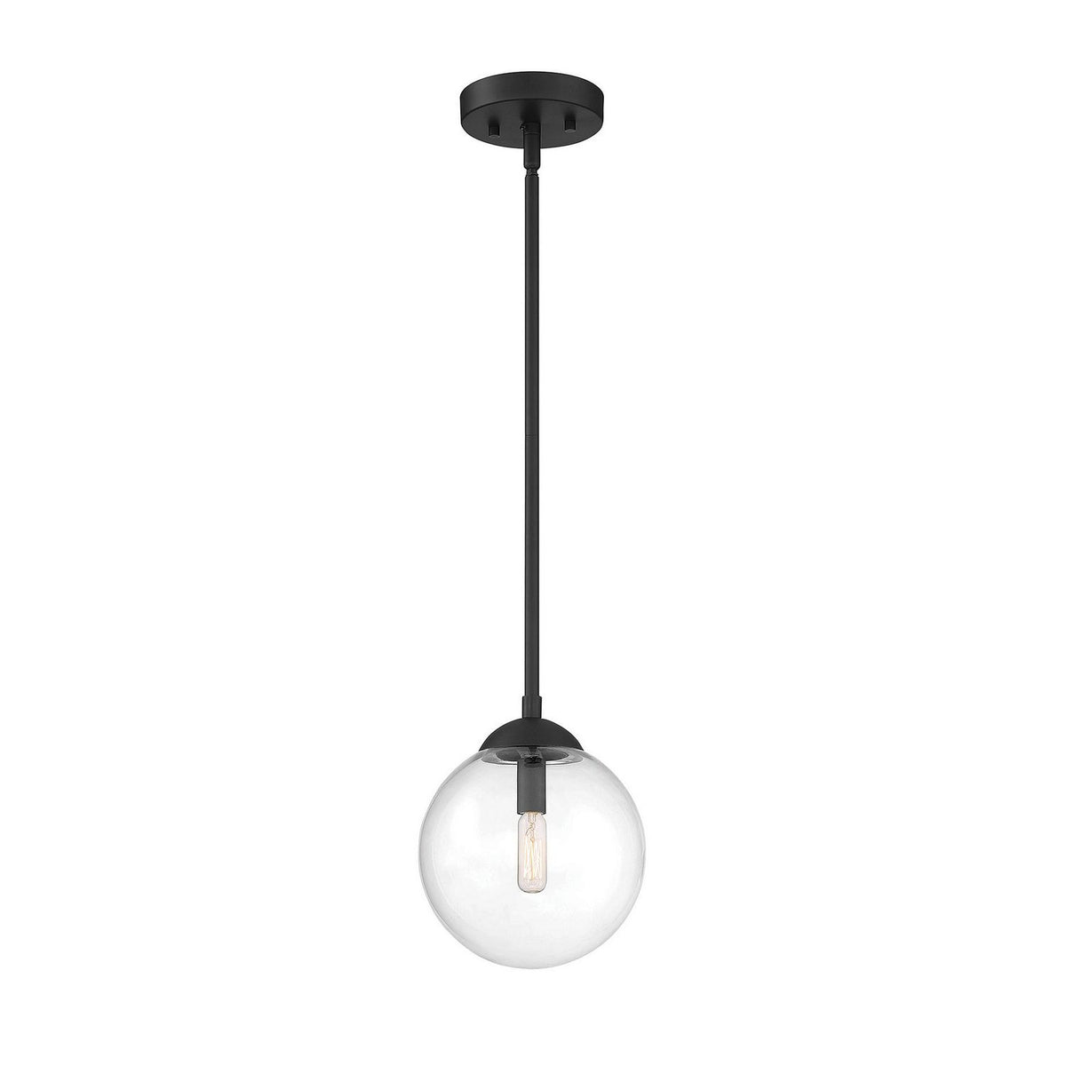 Lumière Meridian M70067MBK One Suspension en noir mat