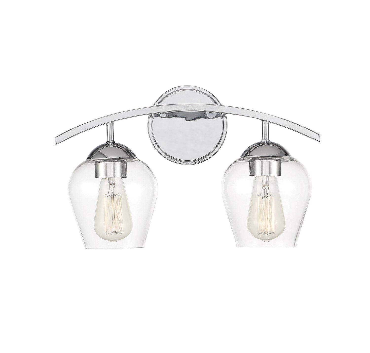 Meridian M80031CH Two Light Bathroom Vanity Light in Chrome