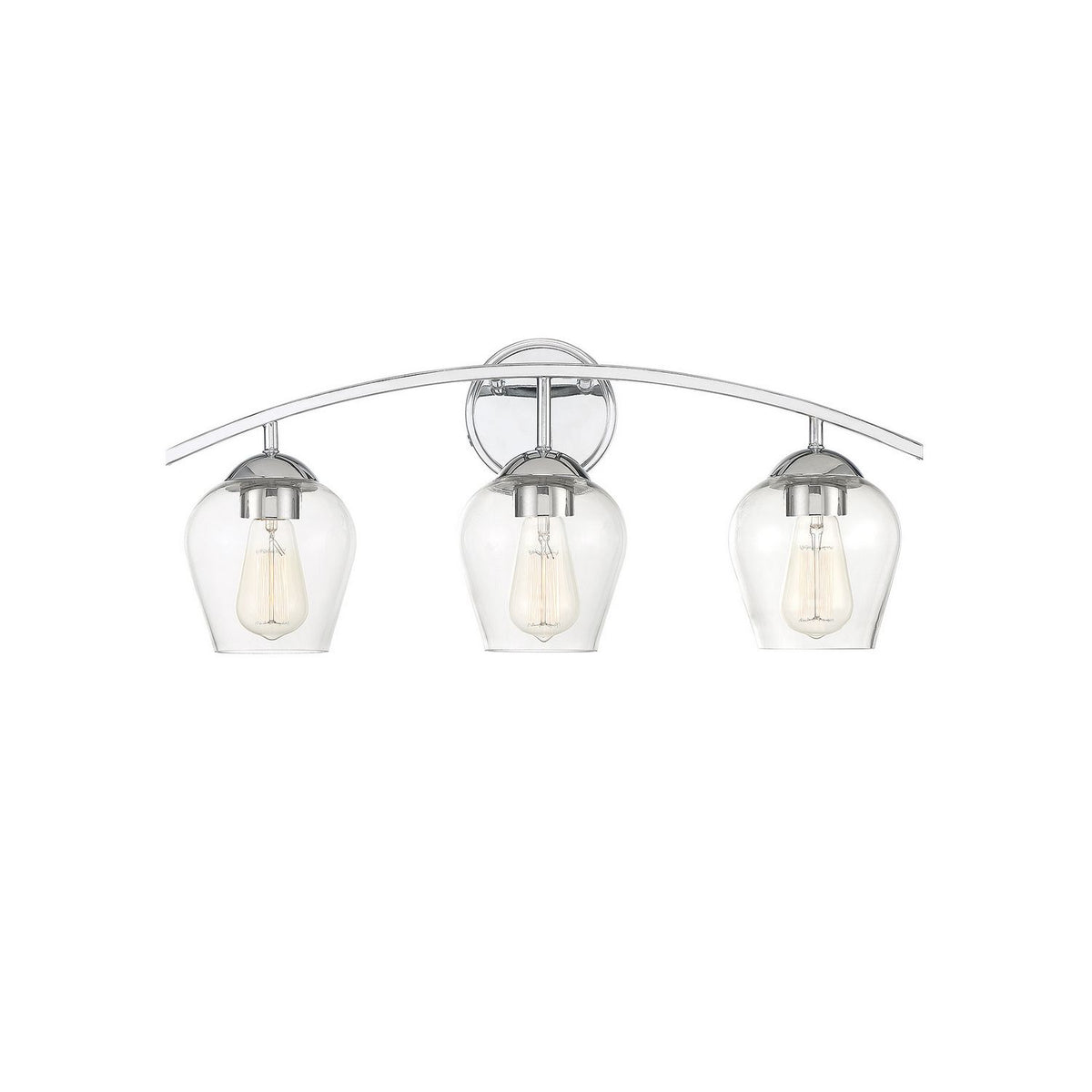 Meridian M80032CH Three Light Bathroom Vanity Light in Chrome