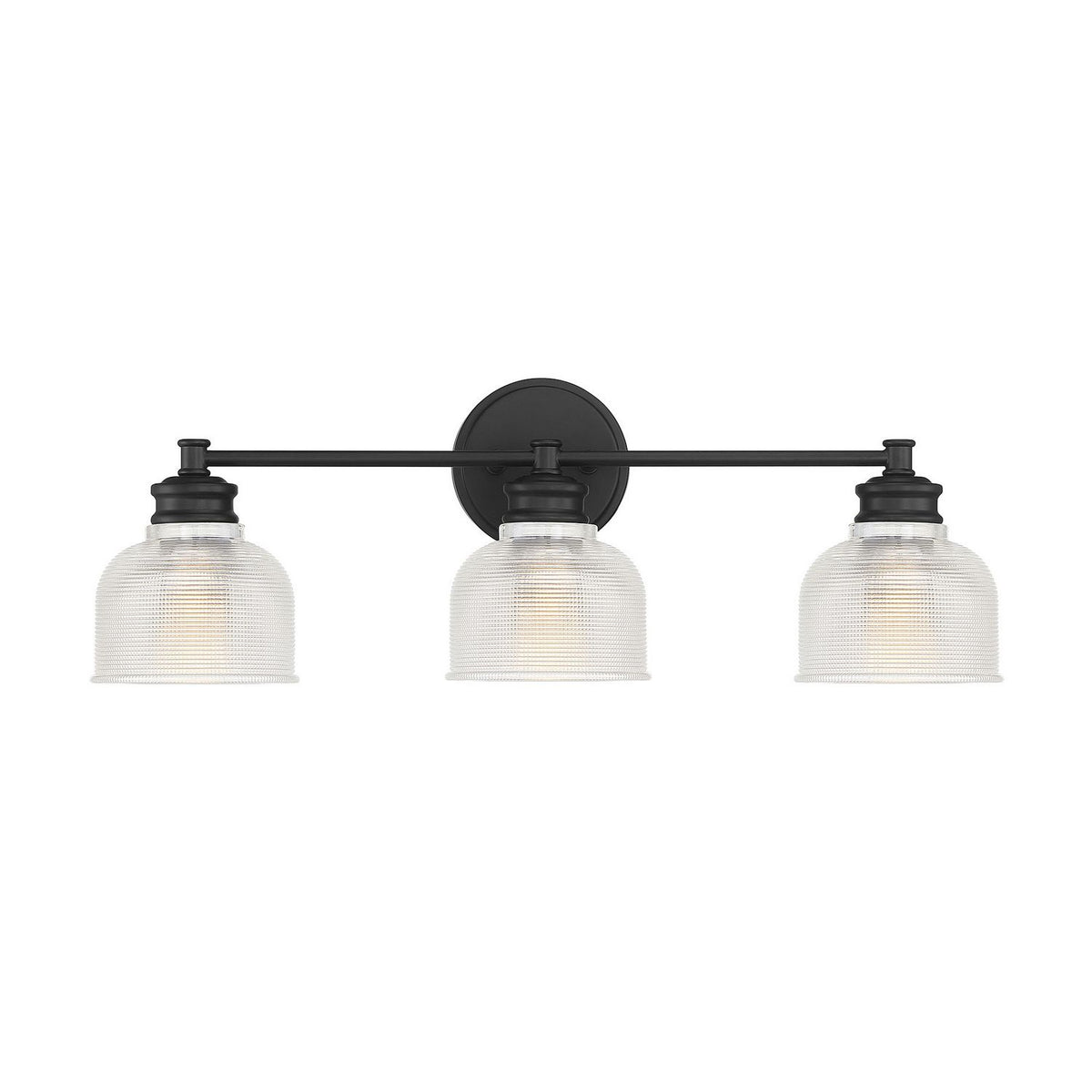 Meridian M80035MBK Three Light Bathroom Vanity Light in Matte Black