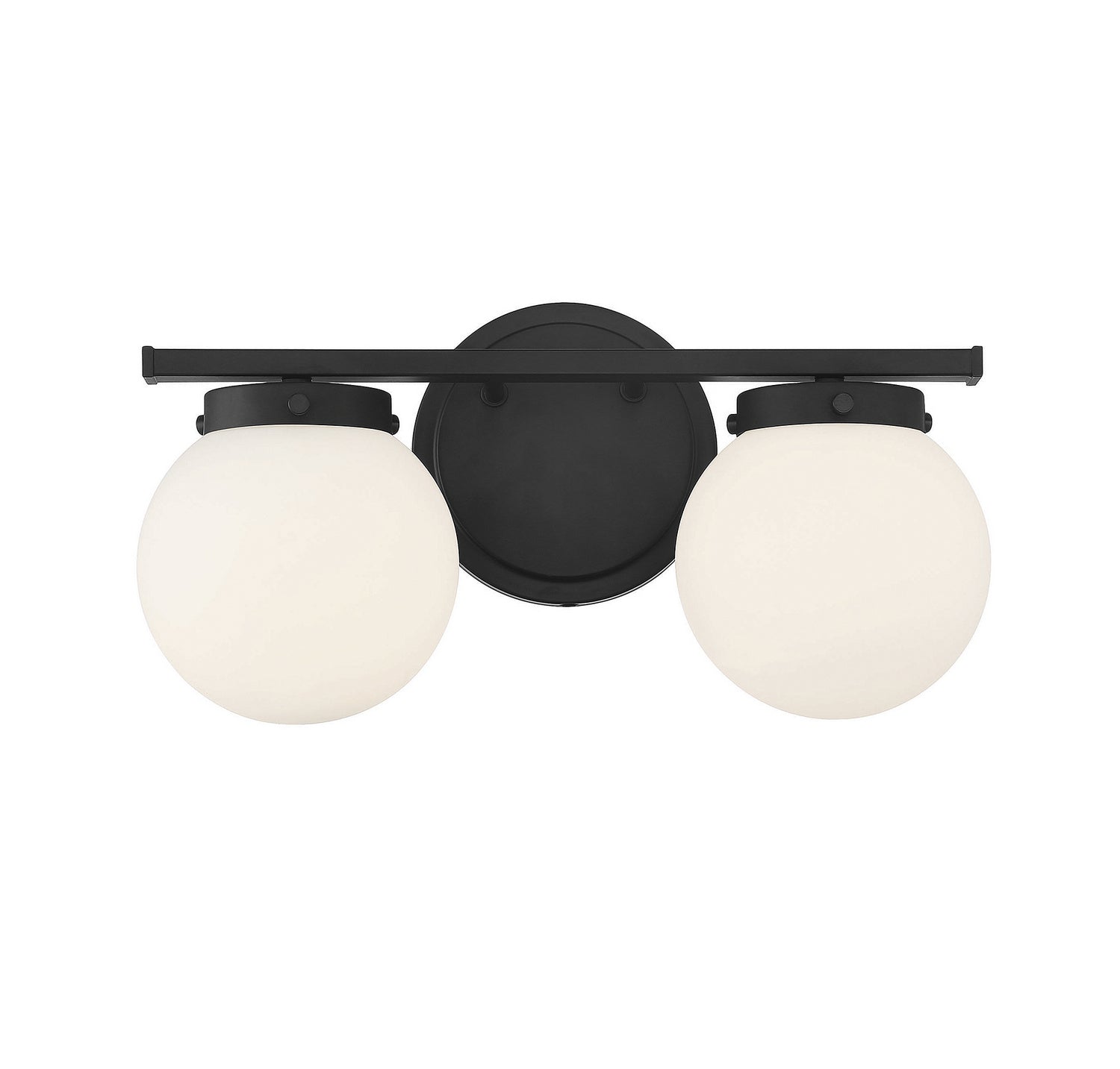 Meridian M80047MBK Two Light Bathroom Vanity Light in Matte Black
